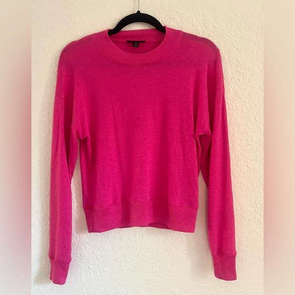 J crew pink crewneck sweater soft - Picture 1 of 4